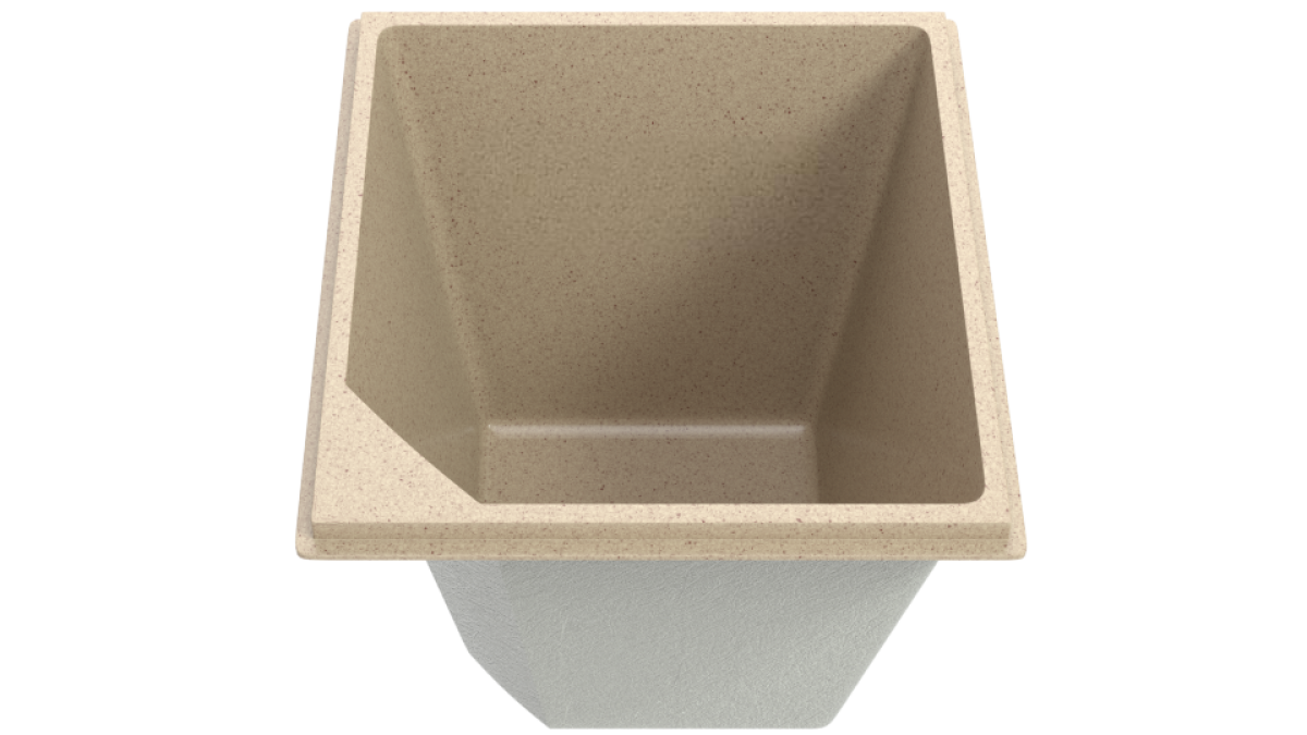 Композитная купель "Scandi" 215 х 215 х 165см  глубиной 165 см, квадратная морозоустойчивая